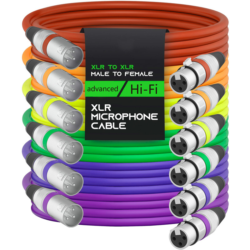 Balanced 3-Pin XLR Microphone Extension Cable
