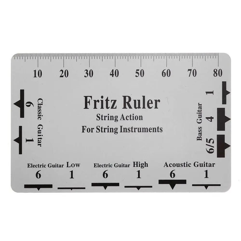Notched Guitar Neck Straight Edge and Action Gauge Set