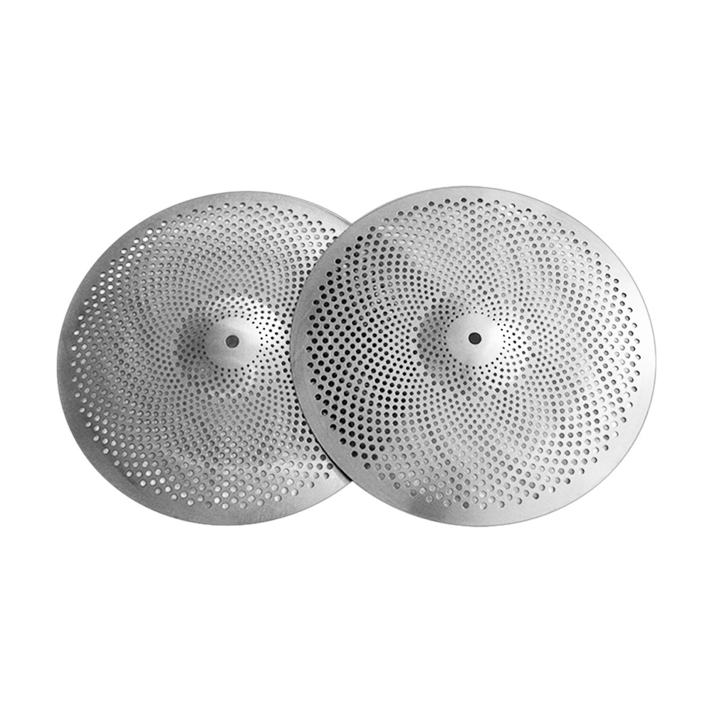 13-Inch Low-Volume Hi-Hat Cymbals – Silver, One Pair