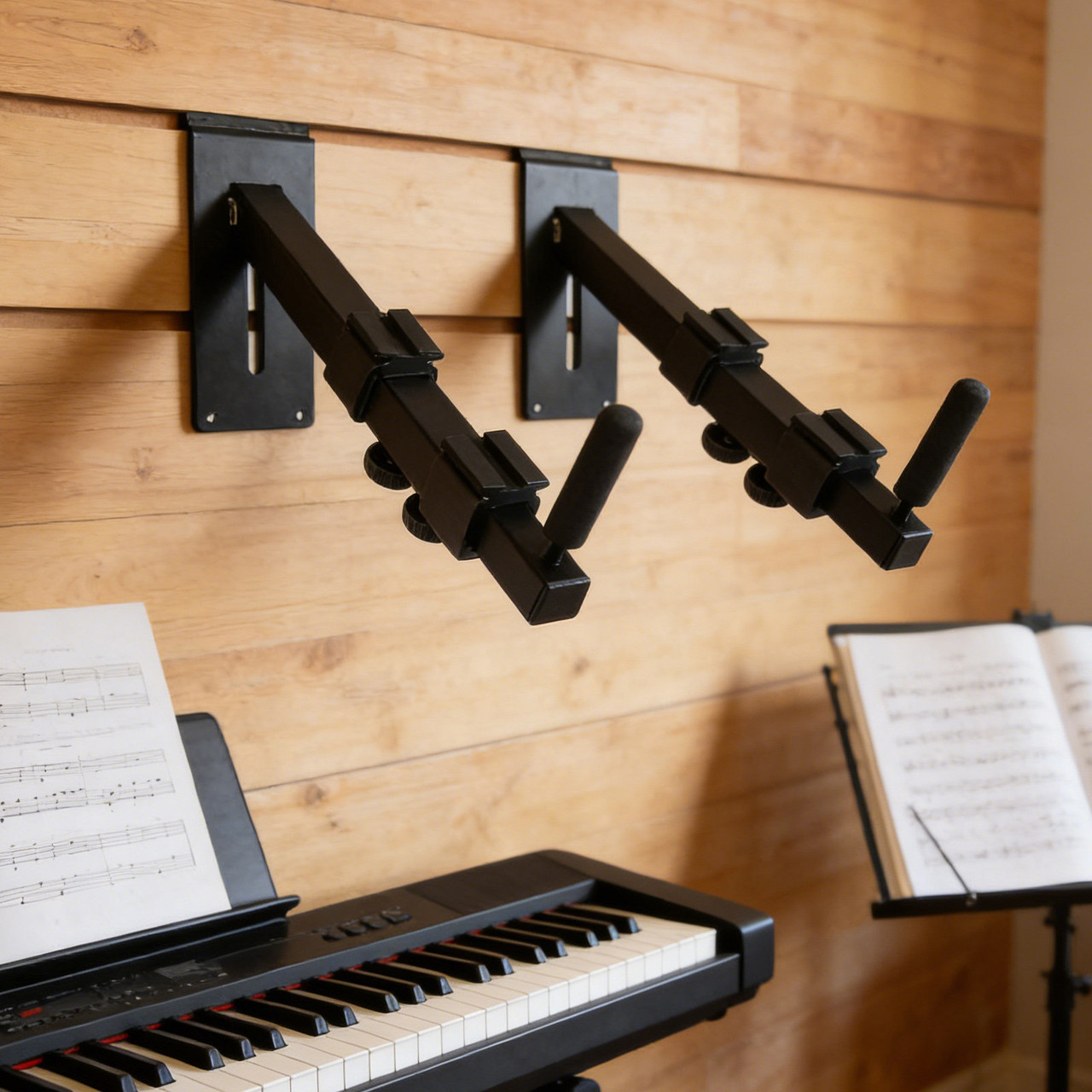 Adjustable Keyboard Wall-Mount Arms – One Pair