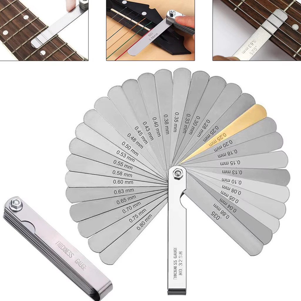 Four-Piece Guitar Fretboard Radius Gauge Set