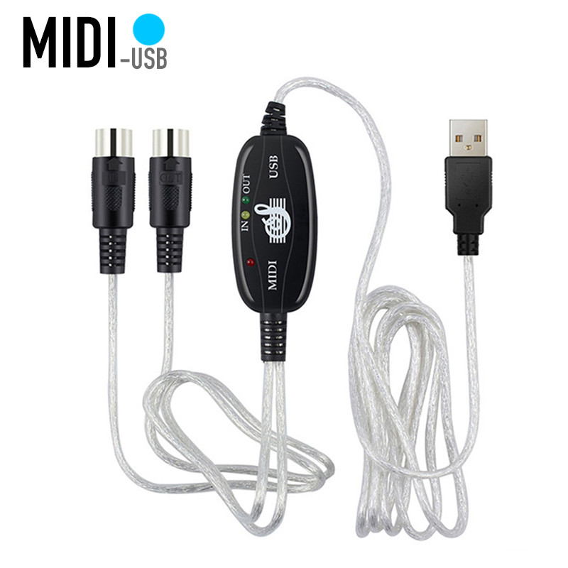 USB to Dual 5-Pin MIDI Interface Cable