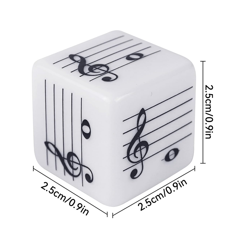 Music Staff Note Dice – 2-Piece Set