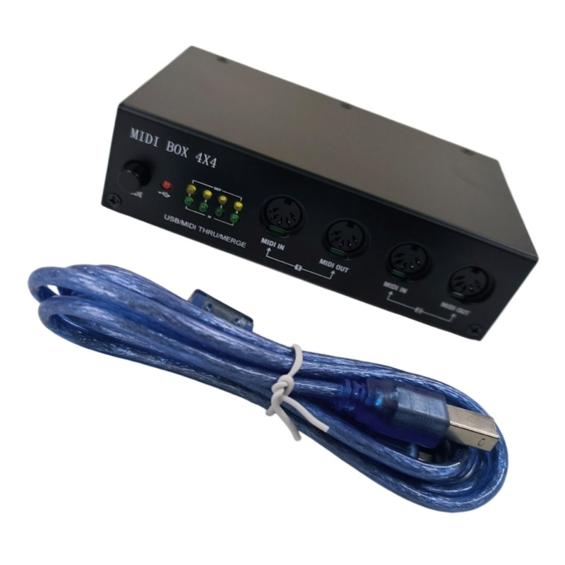 4-In / 4-Out USB MIDI Interface with Thru and Merge – detail view 3