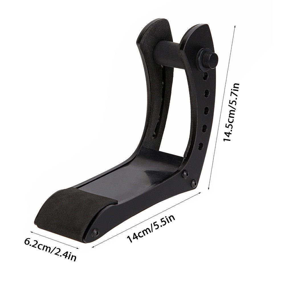 6-Position Electric Guitar Leg Support – Black – detail view 3
