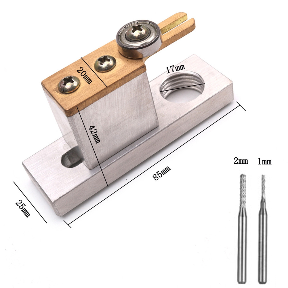 Purfling Router Guide Attachment with 1 mm and 2 mm Bits – view 4