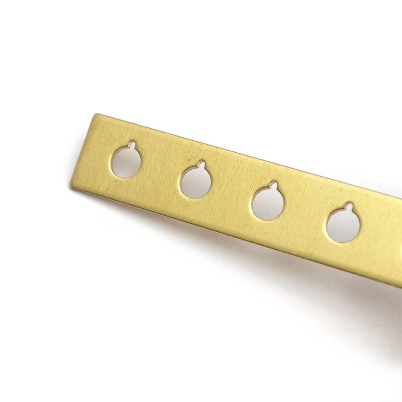 Brass Acoustic Guitar Bridge Plate Protectors – 54 mm, Pair – Detail 1