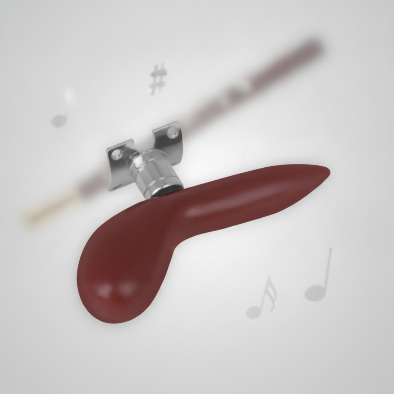 Bassoon Hand Rest with Mounting Base – Red – Detail 2