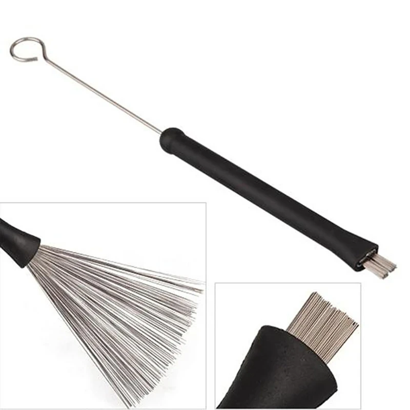 Retractable Steel-Wire Drum Brush – Black, Single – Detail 1