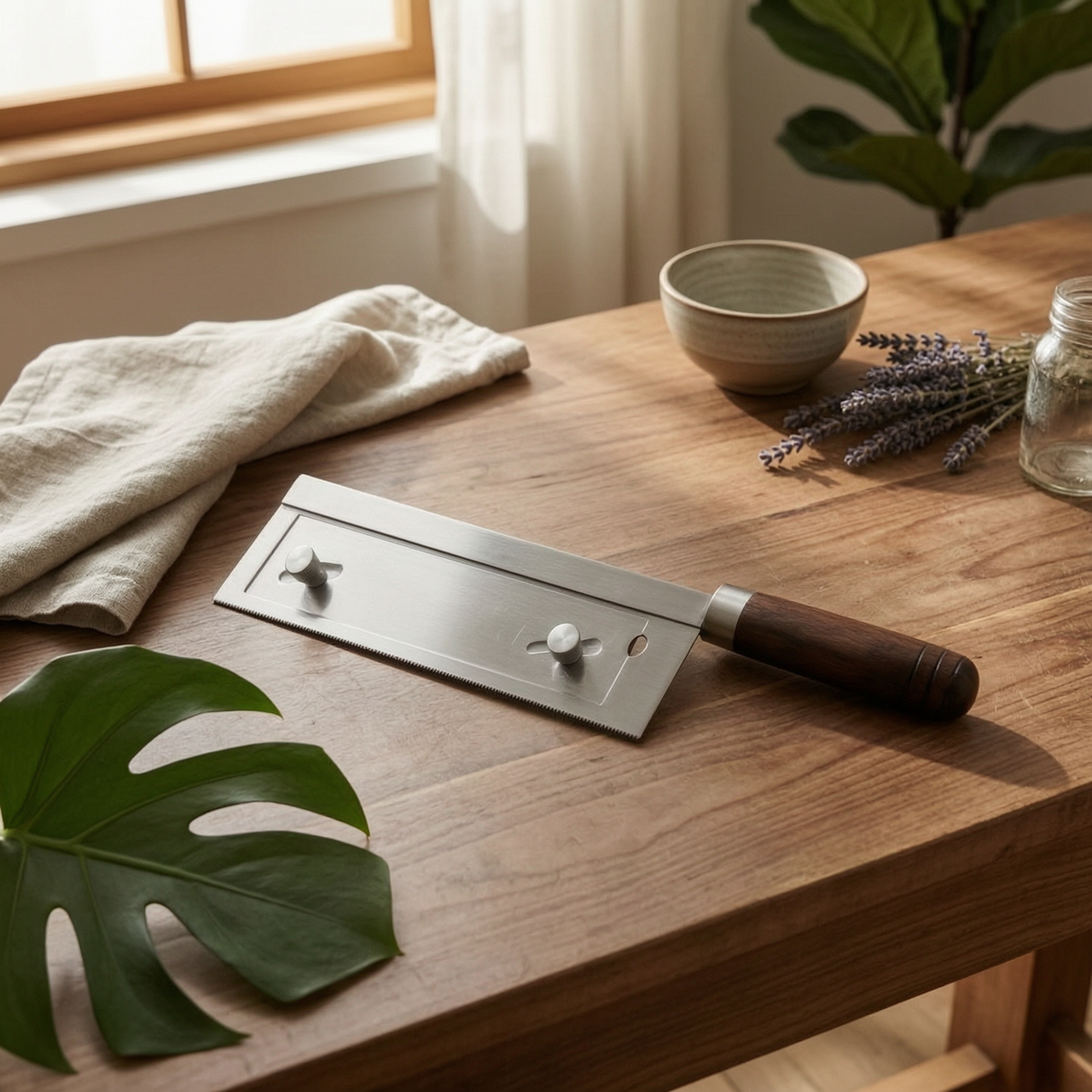 Guitar Fret Slotting Saw with Adjustable Depth Guide — detail view