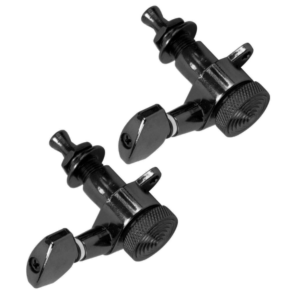 Black Locking Guitar Tuners – 6R, Set of Six — additional view