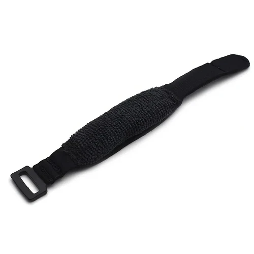 Black adjustable guitar and bass string dampener fret wrap