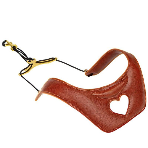Padded Leather Saxophone Neck Strap with Adjustable Support