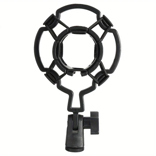 Black universal condenser microphone shock mount