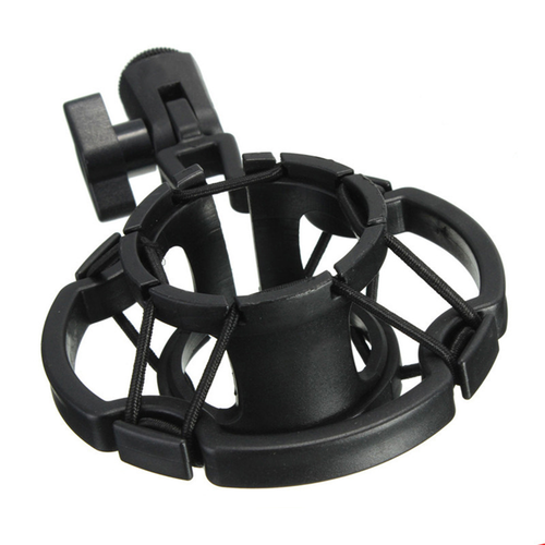 Condenser Microphone Shock Mount – Black Plastic Frame