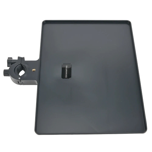 Clamp-On Microphone Stand Utility Tray – 22 × 16.5 cm — supplied product