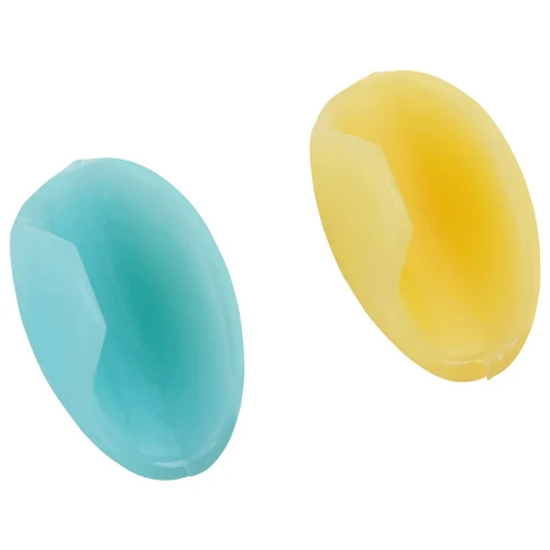 Flute Hand Rest Protectors – Cyan and Yellow, 2 Pack