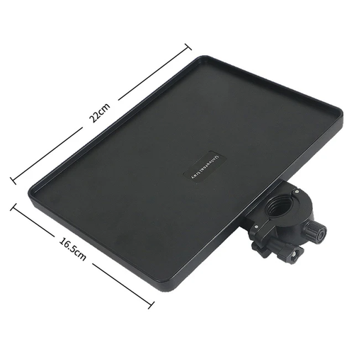 Clamp-On Microphone Stand Sound Card & Phone Tray – Black