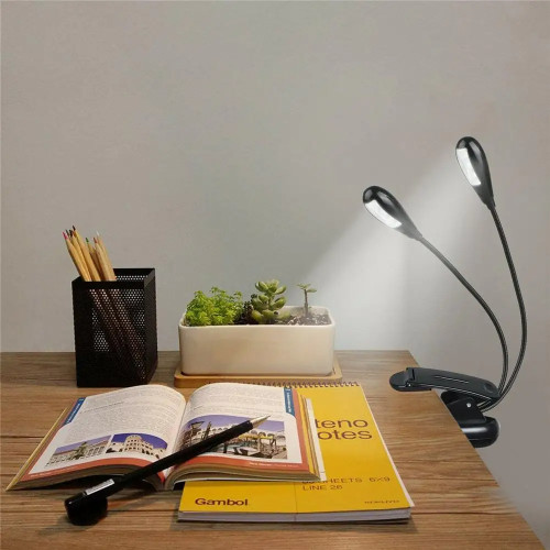 Four-Level Clip-On LED Music Stand Light – Black