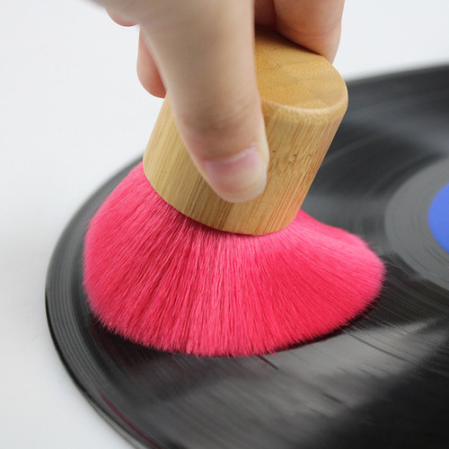 Wooden Anti-Static Vinyl Record Cleaning Brush