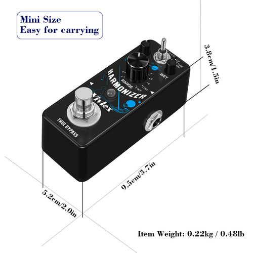 Digital Guitar Harmonizer & Pitch Shifter Pedal