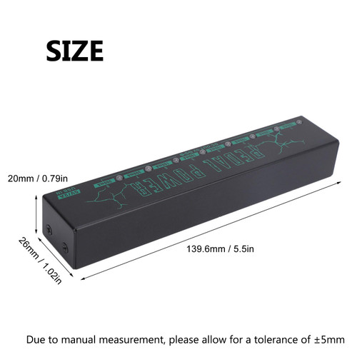 M-VAVE 8-Output 9V Pedalboard Power Supply