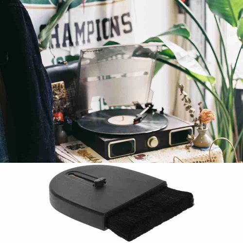 Anti-Static Vinyl Record Cleaning Brush – Black