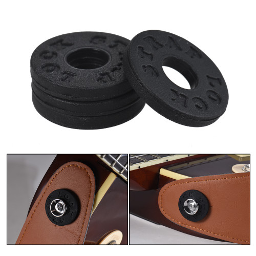 4-Pack Rubber Guitar Strap Lock Blocks