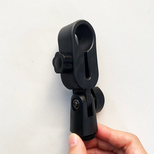 Microphone Stand Clip – Black – detail or use view