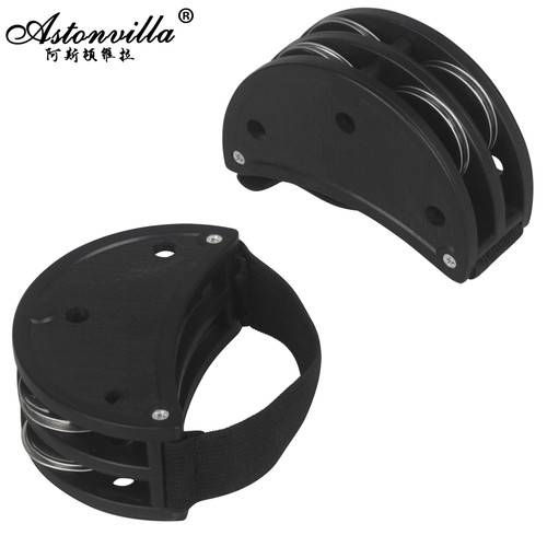 Cajon Jingle Tambourine Percussion Accessory – Black