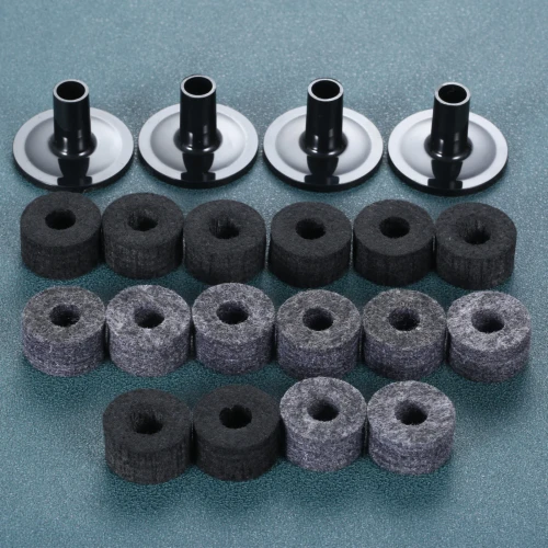 10-Pack Cymbal Stand Felts & Sleeves – 25mm