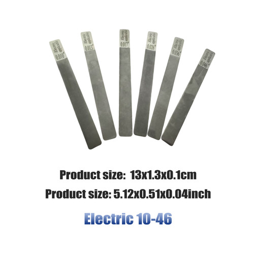 6-Piece Guitar Nut File Set – Electric 10–46 Gauge