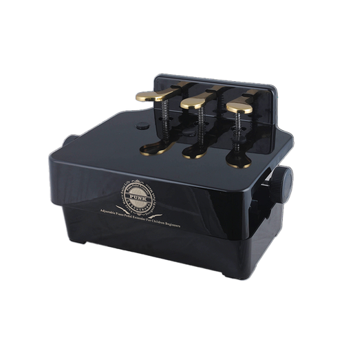 Adjustable Three-Pedal Piano Pedal Extender for Children – Black