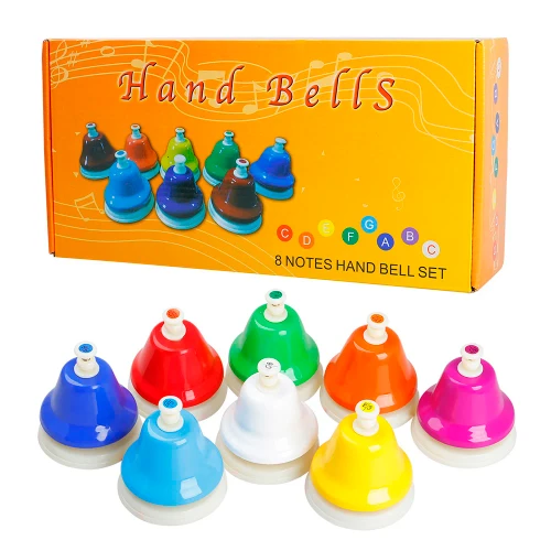 Eight-Note Push-Top Desk Bell Set – J10