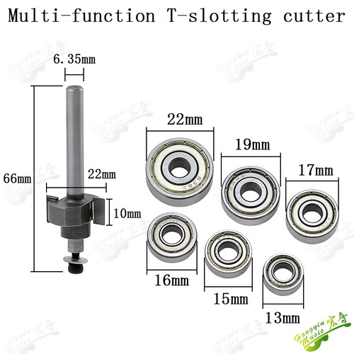 Guitar Binding Router Bit and Bearing Set