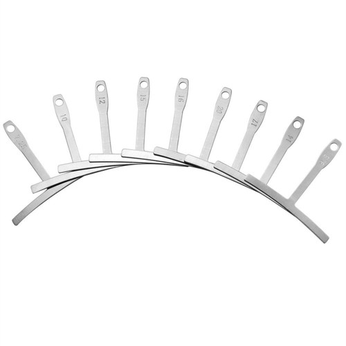 9-Piece Under-String Radius Gauge Set — supplied product