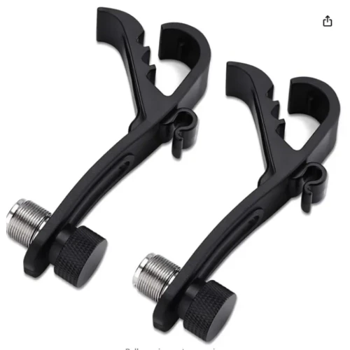Adjustable Drum Rim Microphone Clips – One Pair