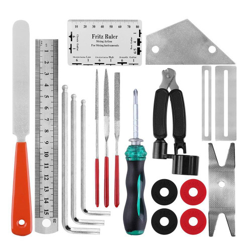 20-Piece Guitar Maintenance and Setup Tool Kit