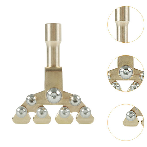 Articulated Guitar Fret Press Caul – 47 × 58 mm — detail view
