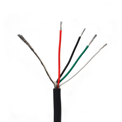 GETMUSIC 4-Core Shielded Guitar Pickup Cable – Black, 10 m — detail or usage view