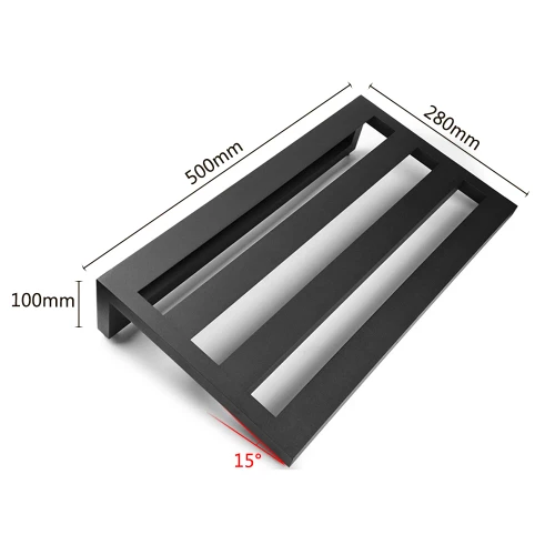 Large Aluminium Pedalboard with Carry Bag – 50 × 28 cm — detail or usage view