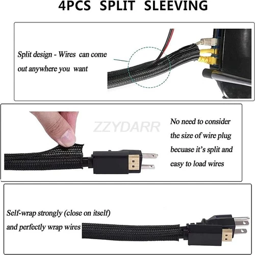 173-Piece Studio Cable Management Kit – Black