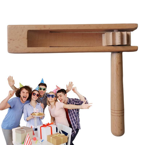 Handheld Wooden Percussion Ratchet – 14.5 cm – Detail 1