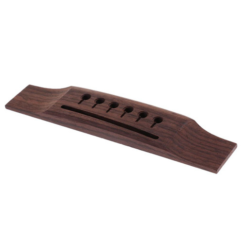 Left-Handed Rosewood Acoustic Guitar Bridge – 153 mm – Detail 1