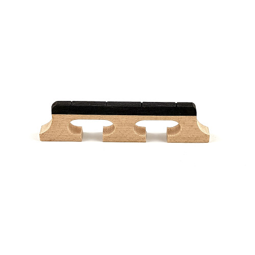 Maple and Ebony 4-String Banjo Bridge – 16 mm – Product view