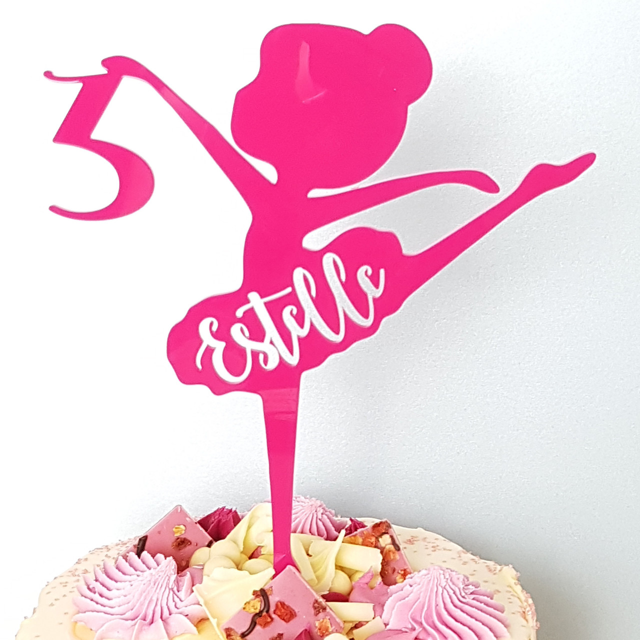 1 PCS Ballerina Happy Birthday Cake Topper Gold Glitter Colorful Ballet  Dancer Baby Girl Cake Pick Dancing Tutu Cake Decorations for Baby Shower  Ballet Girl Birthday Party Supplies : Amazon.in: Toys &