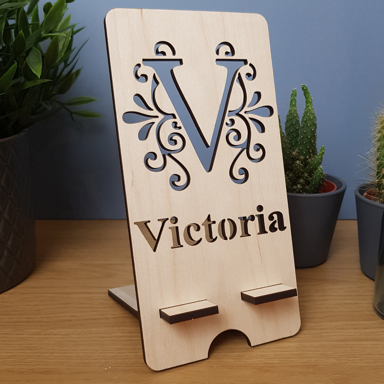 Name Initial Stand Personalised Initial Phone Stand Gift