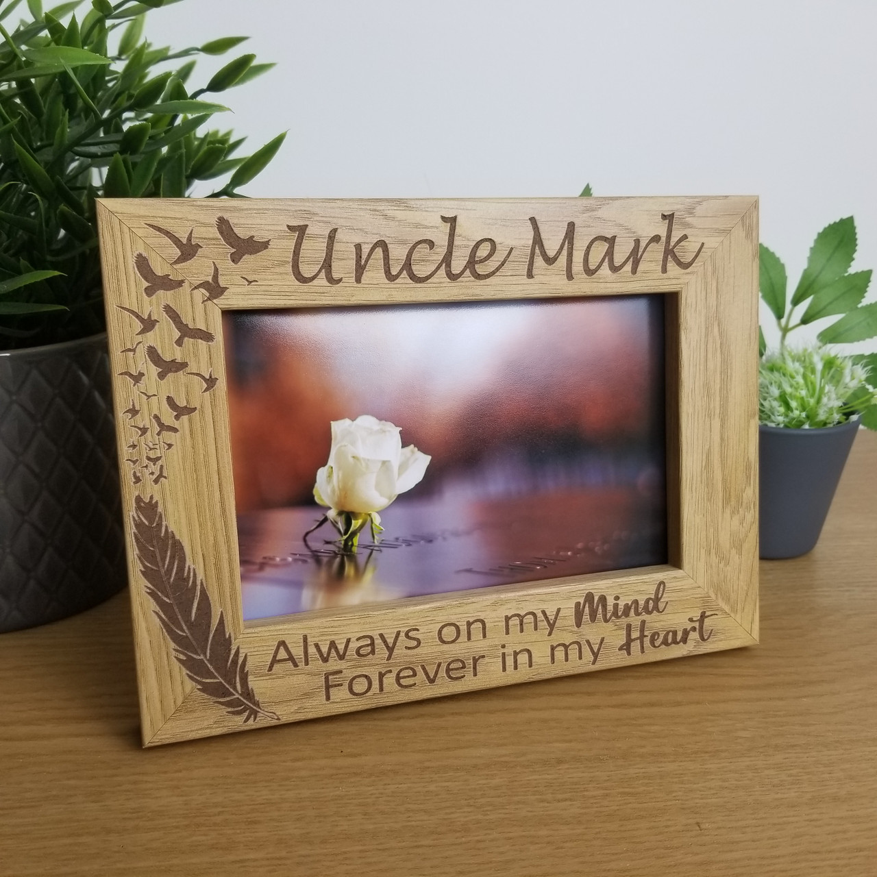 Personalised Memorial Photo Frame with any text