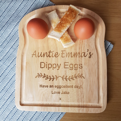 Wooden Dippy Egg Board, Personalised Gift For Him,