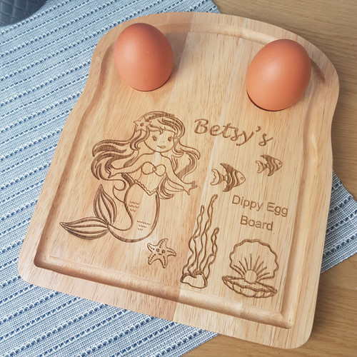 Mermaid Under the Water Childrens Breakfast Egg Board